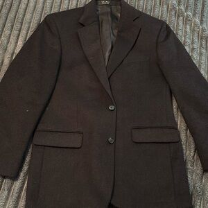 Men’s black suit coat, size 39R EUC